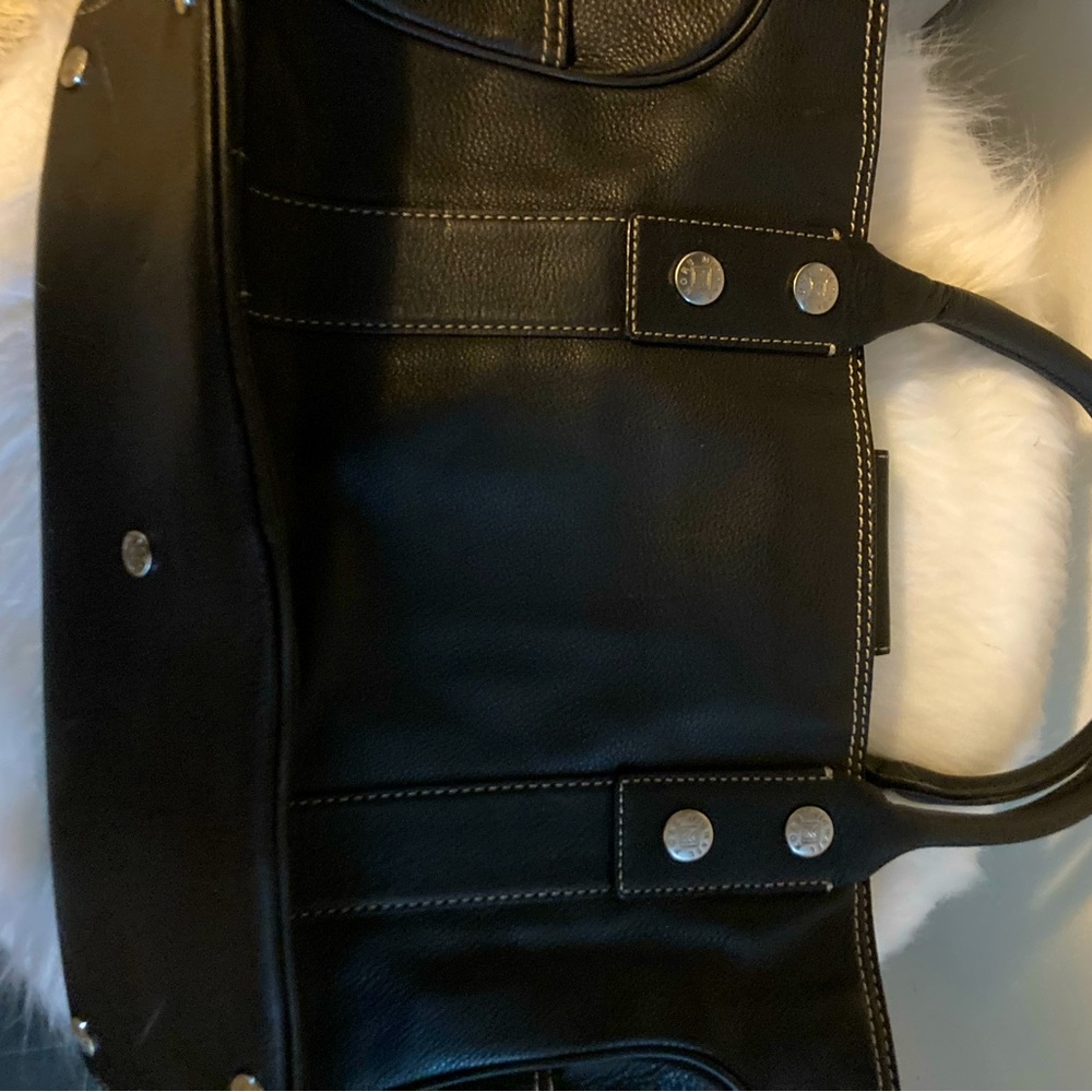 Like new Michael Kors black pebbled leather tote